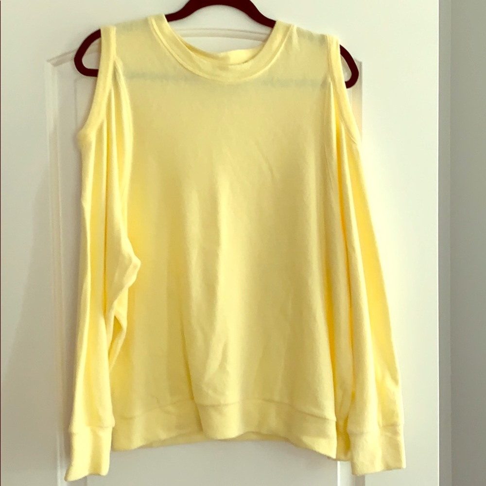 Volcom open should sweatshirt in yellow